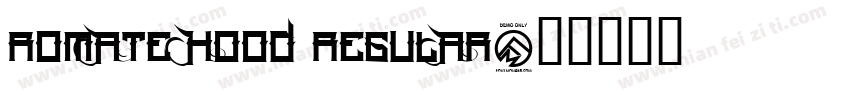 Romate Hood Regular字体转换
